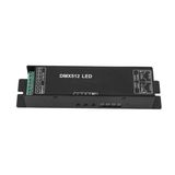 Tadzkkıwm 512 Dijital Ekran Kod Çözücü Karartma Sürücüsü Dmx512 Denetleyici Led Rgbw Bant Işık Şeridi İçin Uygun Rj45 Konnektör Dc12-24V 20A 4C Siyah