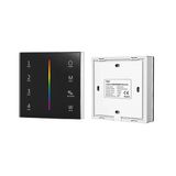 Tadzkkıwm Akıllı T24 86 Duvara Monte 2.4Grf 4 Bölge Rgb/Rgbw Cam Panel Dokunmatik Pwm Uzaktan Kumanda Dimmer Denetleyici Led Şerit/Cob(T24-B)