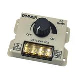 Tadzkkıwm Led Dimmer Dc 12V 24V 30A 360W Ayarlanabilir Parlaklık Işık Şeridi Sürücü Tek Renkli Işık Güç Kontrol Cihazı 5050 3528(A Serisi