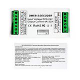 Tadzkkıwm Led Işık Şeridi Denetleyici 512 Dekoder Rgb 3Ch Rgbw 4Ch Denetleyici Konsolu Kullanımı Dekoratif Aydınlatma Ev Işık Dimmer (Rgb 3 Kanal)