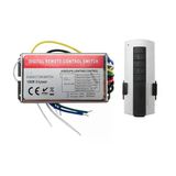 Tadzkkıwm Yüksek Gerilim 110V 220V 3 4 5 6 Kanal Uzaktan Kumandalı Anahtar Denetleyici 1000W/Ch Led Kablosuz Dijital Bölümlü Uzaktan Kumanda (220V 6 Kanal)