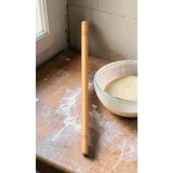 Tafce 1 Adet Ince Oklava 18 mm Kalınlık 50 cm Uzunluk - Açık Kahverengi
