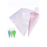 tafce 100 Adet Pasta Kurabiye Süsleme Poşeti Krema Sıkma Torbası, Krema Poşeti 30 cm