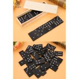 Tafce Ahşap Domino Taşları Set İstifleme Oyuncak Blokları Domino Kurulu Oyunları