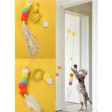 Tafce Elastik Çıngıraklı Kedi Oyun Oltası Kendinden Yapışkanlı