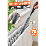 tafce Kalorifer Peteği Temizleme Fırçası 70 cm Uzun Esnek Radyatör Panel Petek Arası Toz Temizleme Fırçası