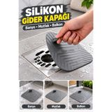 tafce Silikon Gider Kapağı Kötü Koku Önleyici Kare Banyo Mutfak Balkon Yer Süzgeci Gider Tıpası