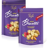 Tafe Mini Biscotti Glutensiz Yaban Mersinli Kıtır Kurabiye 150gr x 2 paket - 150 gr