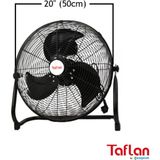 Taflan TX-20-F FF500A Kaşkar Sanayi Tipi 130 W Siyah Yer Vantilatörü