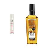 Taft Keratin Saç Sprey 250 ml + Gliss Oil Elixir Serum 100ML - Acı Kahve - --