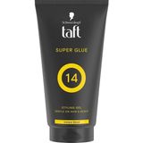 Taft Saç Jölesi Super Glue 14 Styling Gel, Ultra Güçlü Tutuş, Instant Bond, 150 ml - şeffaf