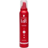 Taft Shine Finish, Parlak Bitiş Saç Köpüğü, Silikonsuz Formül, 200 ml - Beyaz