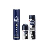 Taft Ultimate Saç Spreyi 250ml + NIVEAMen Invisible Erkek Deodorant Sprey 150 ml + Roll-On 25 ml