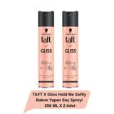 Taft X Gliss Hold Me Softly Bakım Yapan Saç Spreyi 250 ML X 2 Adet