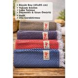 Tag 4’lü Büyük Boy Peşkir Mutfak Havlusu 45X85 cm – %100 Pamuklu, Süper Emici, Hızlı Kuruyan, Leke Tutmaz, Ütü Istemez, Yerli Üretim Kurulama Havlu Seti - çok renkli - 001-Renkli