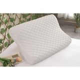 Tago Home Ortopedik Çift Taraflı Visco Yastık Boyun Fıtığı Boyun Düzleşmesi DESTEKLI-51X41X13CM 1000GR - Beyaz - 13 x 41 x 51 cm