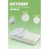 Tago Home Oxydeep Ortopedik Visco Yastık (Nefes Alabilen - Uyku Düzenleyen - Yorgunluk Önleyici) - 40 x 60 cm - Beyaz