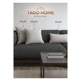Tago Home Soft Serisi Kırlent Kılıfı - Kadife Dokulu - Gizli Kapama