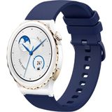 Tagomoon Huawei Watch Gt3 Pro 43MM Seramik ile Uyumlu Kordon Jel Silikon Tokalı Kayış - Lacivert