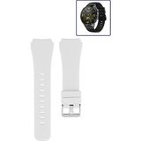 Tagomoon Huawei Watch Gt4 46MM Akıllı Saat Uyumlu Kordon Tırtık Desenli Tokalı Silikon Kayış - Beyaz