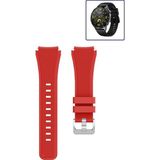 Tagomoon Huawei Watch Gt4 46MM Akıllı Saat Uyumlu Kordon Tırtık Desenli Tokalı Silikon Kayış - Kırmızı