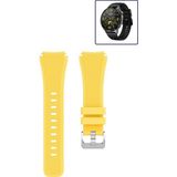 Tagomoon Huawei Watch Gt4 46MM Akıllı Saat Uyumlu Kordon Tırtık Desenli Tokalı Silikon Kayış - Sarı