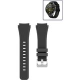Tagomoon Huawei Watch Gt4 46MM Akıllı Saat Uyumlu Kordon Tırtık Desenli Tokalı Silikon Kayış - Siyah