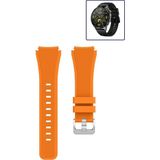 Tagomoon Huawei Watch Gt4 46MM Akıllı Saat Uyumlu Kordon Tırtık Desenli Tokalı Silikon Kayış - Turuncu