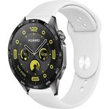 Tagomoon Huawei Watch Gt4 46MM Akıllı Saat Uyumlu Yumuşak Dokulu Silikon Kordon Kayış - Beyaz