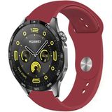 Tagomoon Huawei Watch Gt4 46MM Akıllı Saat Uyumlu Yumuşak Dokulu Silikon Kordon Kayış - Bordo