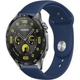 Tagomoon Huawei Watch Gt4 46MM Akıllı Saat Uyumlu Yumuşak Dokulu Silikon Kordon Kayış - Lacivert