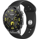 Tagomoon Huawei Watch Gt4 46MM Akıllı Saat Uyumlu Yumuşak Dokulu Silikon Kordon Kayış - Siyah