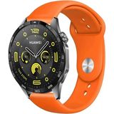Tagomoon Huawei Watch Gt4 46MM Akıllı Saat Uyumlu Yumuşak Dokulu Silikon Kordon Kayış - Turuncu