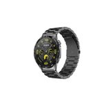 Tagomoon Huawei Watch Gt4 46mm Uyumlu Kordon Klasik Baklava Model Paslanmaz Çelik Metal Kayış