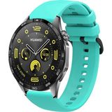 Tagomoon Huawei Watch Gt4 46MM Uyumlu Kordon Yumuşak Dokulu Soft Renk Tokalı Silikon Kayış - Turkuaz
