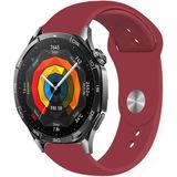 Tagomoon Huawei Watch Gt5 46MM Akıllı Saat ile Uyumlu Yumuşak Dokulu Silikon Kordon Kayış - Bordo