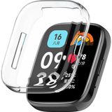 Tagomoon Redmi Watch 3 Active Uyumlu Kasa ve Ekran Koruyucu 360 Tam Koruma Silikon Kılıf - Şeffaf