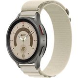 Tagomoon Samsung Galaxy Watch 4 5 5pro 6 7 FE 40mm ve 44mm ile Uyumlu Kordon Alpine Loop Döngü Spor Kayış - Bej