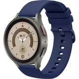 Tagomoon Samsung Galaxy Watch 4 5 5pro 6 7 FE 40mm ve 44mm ile Uyumlu Kordon Jel Silikon Tokalı Kayış - Lacivert
