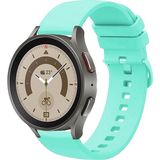 Tagomoon Samsung Galaxy Watch 4 5 5pro 6 7 FE 40mm ve 44mm ile Uyumlu Kordon Jel Silikon Tokalı Kayış - Su Yeşili