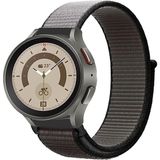Tagomoon Samsung Galaxy Watch 4 5 5pro 6 7 FE 40mm ve 44mm ile Uyumlu Kordon Kumaş Desenli Cırt Cırtlı Spor Kayış - Gri
