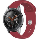 Tagomoon Samsung Galaxy Watch 46MM Akıllı Saat Uyumlu Yumuşak Dokulu Silikon Kordon Kayış - Bordo