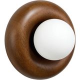 Tags Design Simit Kahverengi Ahşap Ceviz Aplik - Standart