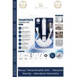 #Taharetmatik Beyaz Taharetmatik Seti Hijyenik Dayanıklı Tasarruf Vakumlu Montaj Akordeon Hortumlu