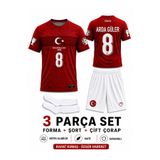 tahaspor Türkiye 2026 Arda Güler Kırmızı Beyaz Çocuk Forması Çorap Hediyeli