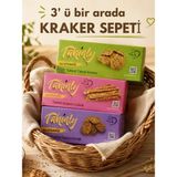 Tahinly Tahinly Tuzlu Kraker- Glutensiz Atıştırmalık - Tahıllı - Susamlı - Tarsus Çöreği Bir Arada