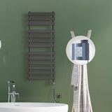 Tahıtı Elektrikli Havlupan 500X950 Antrasit Texture (Ktx4 Termostat) 600W Spiral Kablolu