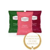 Tahmis 3'Lü 100 Gr Menengiç Osmanlı Dağ Çilekli Aromalı Türk Kahvesi Seti