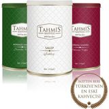 Tahmis Kahve ve Salep Seti Salep Sütlü Toz Menengiç Osmanlı Dibek Kahvesi 250 gr x 3 - Türk Kahvesi