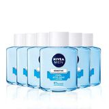 Tahrişleri Yatıştırmak İçin %0 Alkol İçeren 6'Lı Pakette (6 X 100 Ml) Nıvea Men Hassas Serin Tıraş Sonrası Losyon, Hassas Ciltlerin Bakı